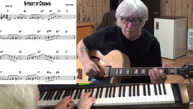 Street of Dreams - Jazz guitar & piano cover ( Victor Young ) смотреть онлайн