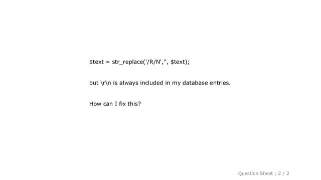 MySQL : Replacing \r\n with PHP смотреть онлайн