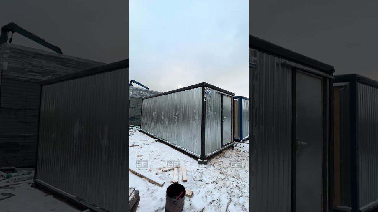 Бытовка БК-1 "Стандарт" с каркасом черного цвета смотреть онлайн