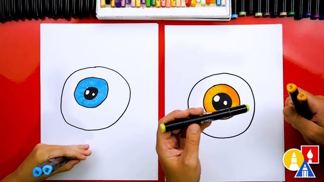 How To Draw A Spooky Eyeball For Halloween смотреть онлайн