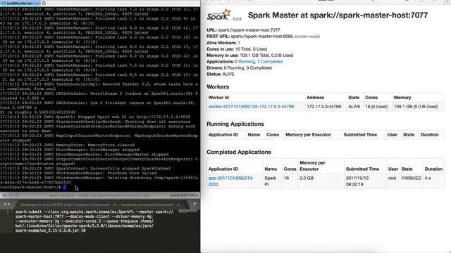 Docker Spark 2.2 Cluster (without Hadoop) смотреть онлайн