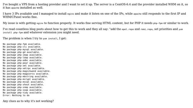 centos 6.4 php-fpm install смотреть онлайн