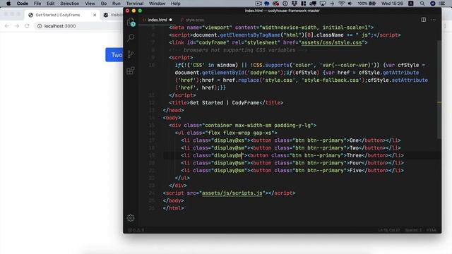 CodyFrame visibility classes смотреть онлайн