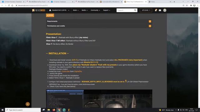 สอนใช้โปรแกรม ReShade + วิธีลง mod เสียงไทยใน Resident Evil 2 RE ผสมกับ mod อื่นแบบละเอียด смотреть онлайн