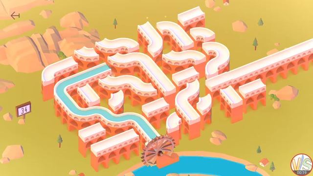 Aqueducts Level VIII - 1 Walkthrough 3 Star Gameplay смотреть онлайн