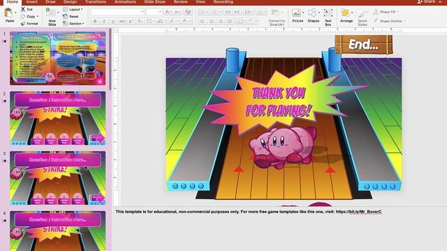 Kirby Bowling PowerPoint Game смотреть онлайн