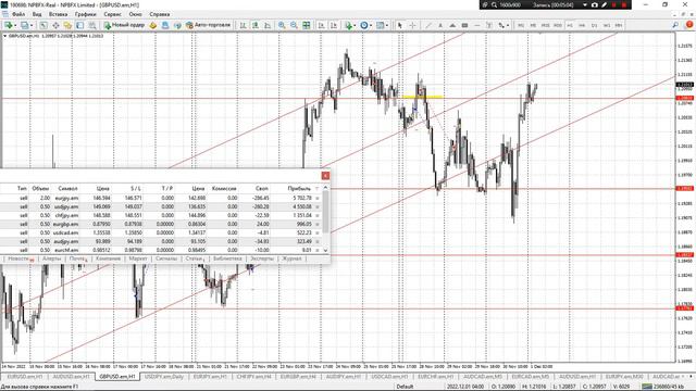 💥Торговые сигналы на реальном счету +1300п или же 13.5% к Депо , Обзор рынка Форекс 01.12.2022 смотреть онлайн