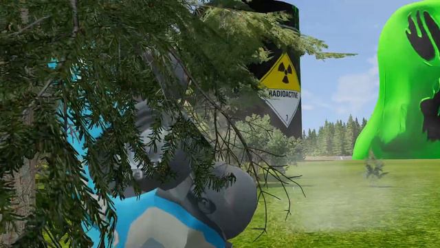 Giant SLIME MONSTER & ACID PIT VS Big & Small PIXAR CARS - BeamNG.drive смотреть онлайн