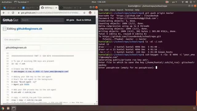 Git and GitHub install and configure for Ubuntu 18.04 смотреть онлайн