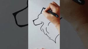 Как нарисовать волка/Легкий рисунок