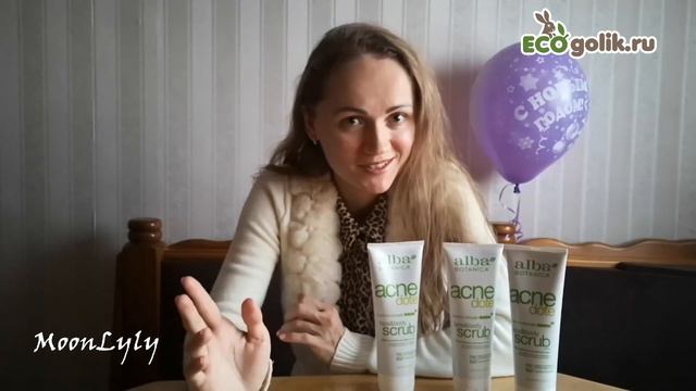 Нежное отшелушивание кожи с Acne Dote от Alba Botanica смотреть онлайн