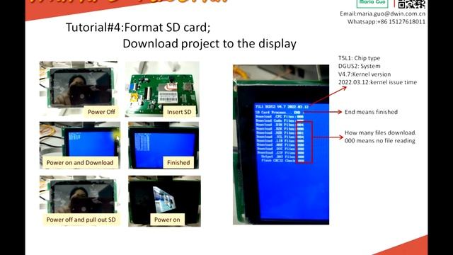 DWIN T5L DGUS Tutorial #4: Format SD card, Project Download Way смотреть онлайн