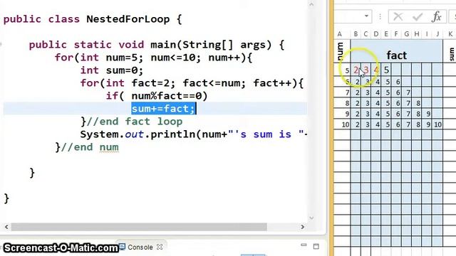Nested For Loop Example смотреть онлайн