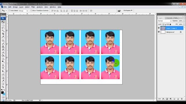 Photoshop tutorial in hindi | Step by step Process passport Size photo create action смотреть онлайн