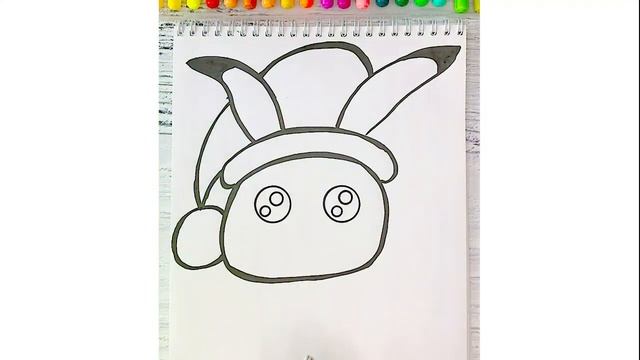 Как нарисовать Пикачу в Шапочке Легкие рисунки для детей Раскраски для детей смотреть онлайн