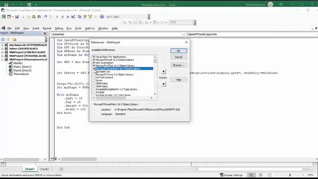 Send an Excel Range to PowerPoint Slide смотреть онлайн