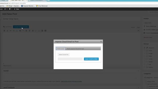 Video Tutorial for Aspose Cloud Email To Post Plugin for WordPress смотреть онлайн