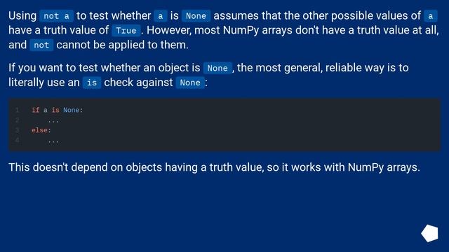 ValueError when checking if variable is None or numpy.array смотреть онлайн