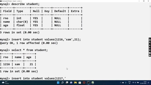 How to give Empty(NULL) values while creating table in SQL | Learn To Code смотреть онлайн