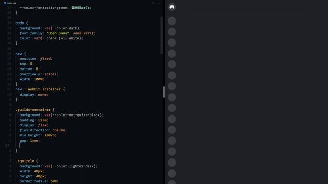 [css] Replicating Discord UI — Server Navigation Bar (Scrollable) смотреть онлайн
