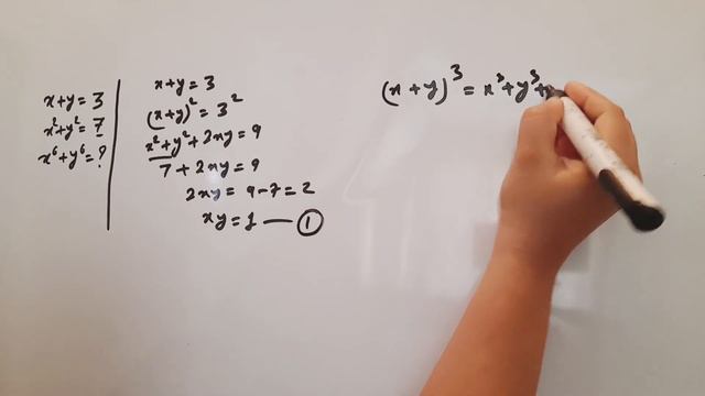 x+y=3 x^2+y^2=7 x^6+y^6=? Algebra Problem Solution! Easy step-by-step Explanation! смотреть онлайн