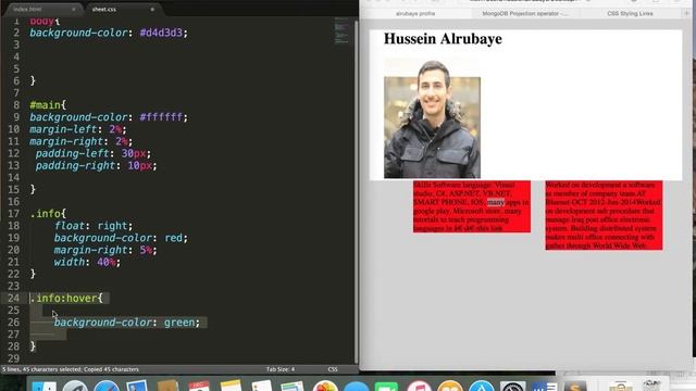 14- CSS| "active", "hover" تسليط الضوء عندما تمرير الماوس смотреть онлайн