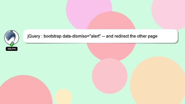 jQuery : bootstrap data-dismiss="alert" -- and redirect the other page смотреть онлайн
