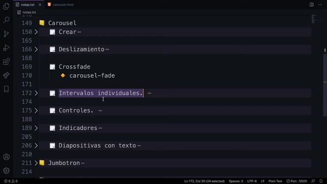 Curso Bootstrap - Componentes, carousel efecto crossfade e intervalos de tiempo. смотреть онлайн
