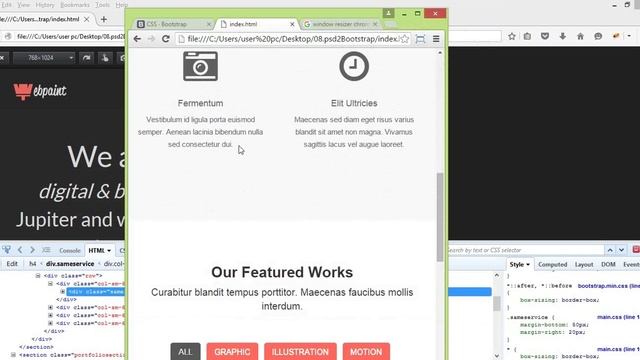 PSD to HTML Responsive Bootstrap Bangla (Part-08) смотреть онлайн