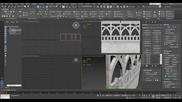 Моделирование бетонного забора / Modeling concrete fence смотреть онлайн