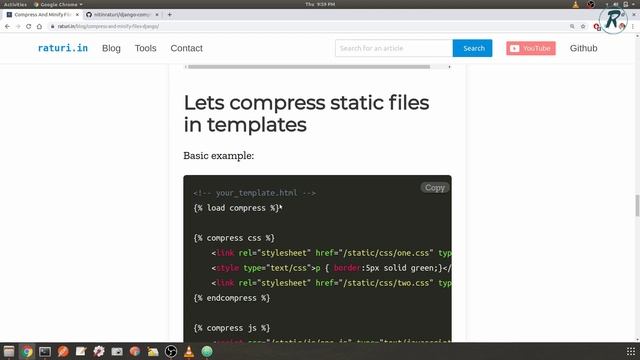 Compressing and Minifying in Django смотреть онлайн