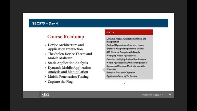 What’s New In SEC575 Mobile Device Security And Ethical Hacking? смотреть онлайн