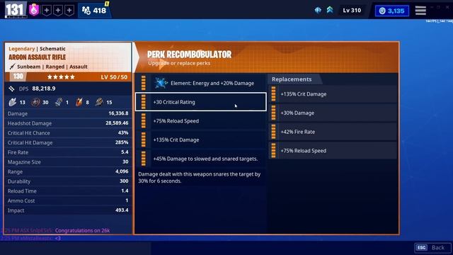 The BEST PERKS for the Argon Assault Rifle in Fortnite Save the World! смотреть онлайн