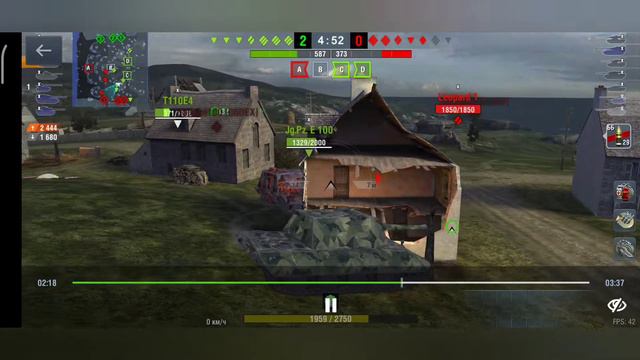 E 100 Фугасный нагиб на карте Нормандия смотреть онлайн