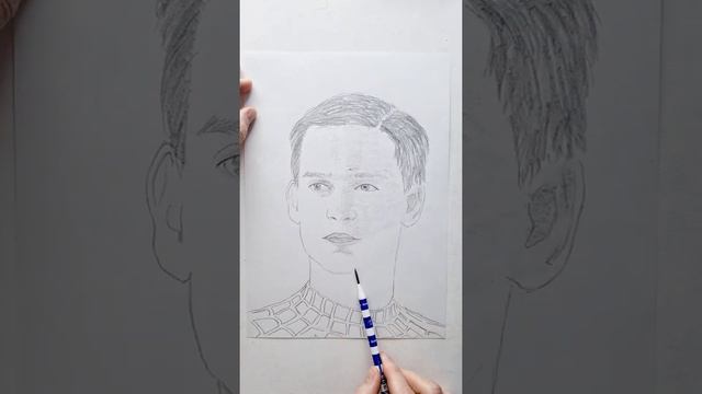 Как нарисовать Тоби Магуайра портрет карандашом / How to draw Tobey Maguire portrait in pencil смотреть онлайн