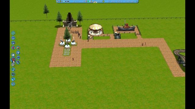Строим парк своей мечты - в RollerCoaster Tycoon 3 часть1 смотреть онлайн