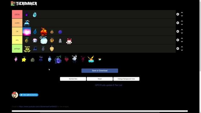 GPO PVP Fruit Tier List (UPD 8) смотреть онлайн