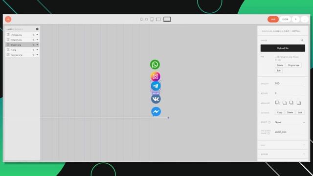 Тильда. Свои иконки социальных сетей в Tilda zero block смотреть онлайн