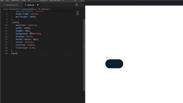 Custom Checkbox into Dark mode Button using HTML &CSS смотреть онлайн