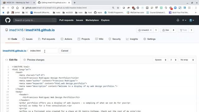 Rename a File in GitHub смотреть онлайн
