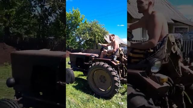 За Владимирцем на конной косилке. смотреть онлайн