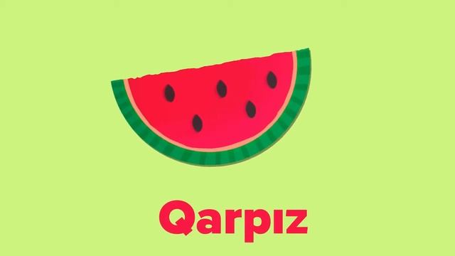 Фруктовый сад. Фрукты. Азербайджанский для малышей.