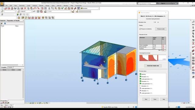 Wind Load Simulation Autodesk Robot Structural Analysis Professional 2021 смотреть онлайн