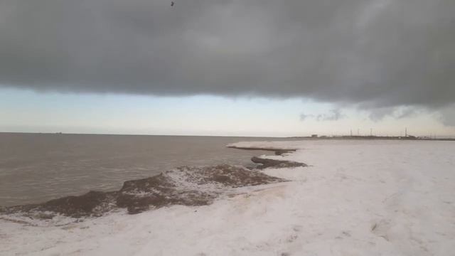 Ейск. Азовское море. 22 января. смотреть онлайн