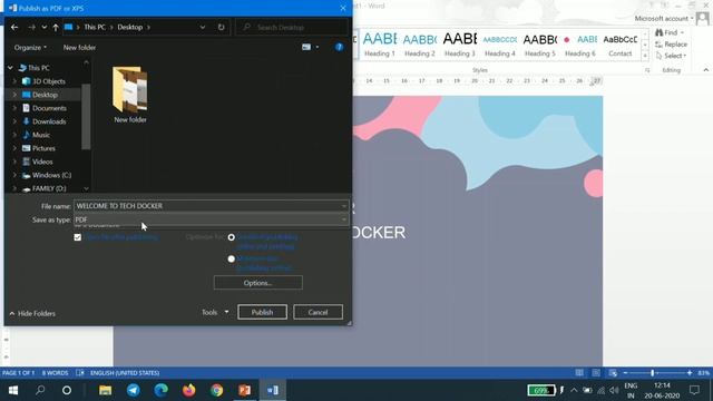 How to convert word to pdf WITHOUT internet | | Tech Docker смотреть онлайн