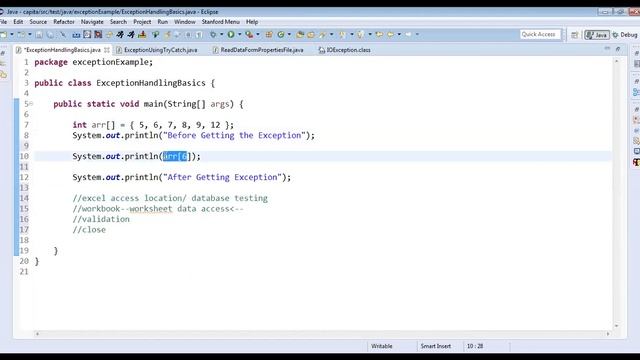 Exception Handling Part1 смотреть онлайн