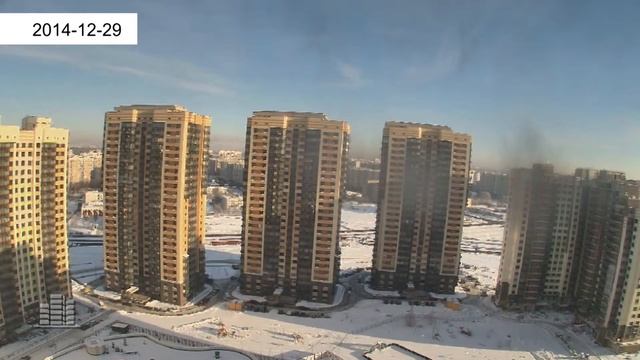 Ход строительства ЖК «Переделкино Ближнее», корп. 1, 2, 3, 4, 9 (сентябрь 2014 - март 2015) смотреть онлайн