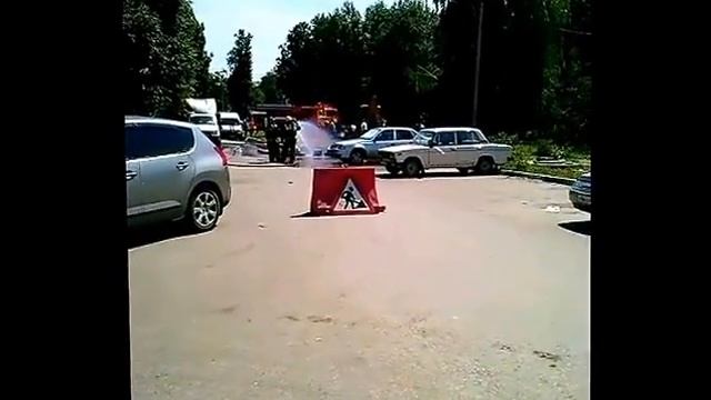 Возгорание газа в г. Новомосковске смотреть онлайн