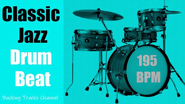 Classic Jazz Drum Beat With Brushes - 195 bpm смотреть онлайн