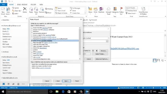 Setting up Out Of Office/Vacation Auto Email Reply in Outlook 2013⛱(Tutorial) смотреть онлайн